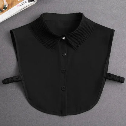 Chic 2024 Voorzijde Strik Witte Afneembare Kant Kraag voor Dames – Vintage Stijl Blouse Accessoire voor een Modebewuste Uiterlijk