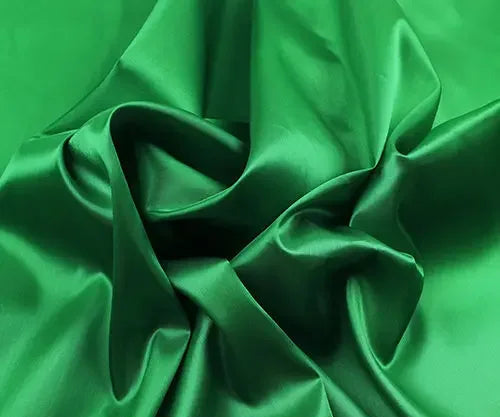Satin Imitation Silk Fabric 150cm Wide Polyester Lining Cloth for Dresses Decor DIY Sewing by Meter
