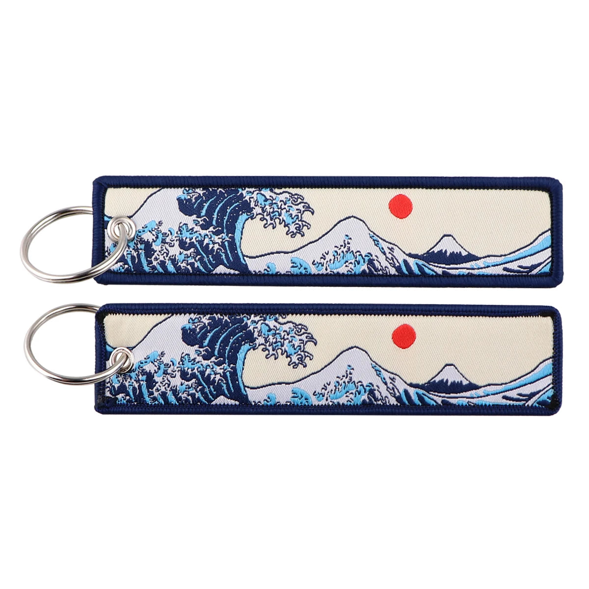 Stijlvolle Japanse Anime Geborduurde Sleutelhangers – Perfecte Sleuteltags voor Motorfietsen, Auto's en Rugzakken – Trendy Sleutelhanger Cadeaus voor Vrienden!
