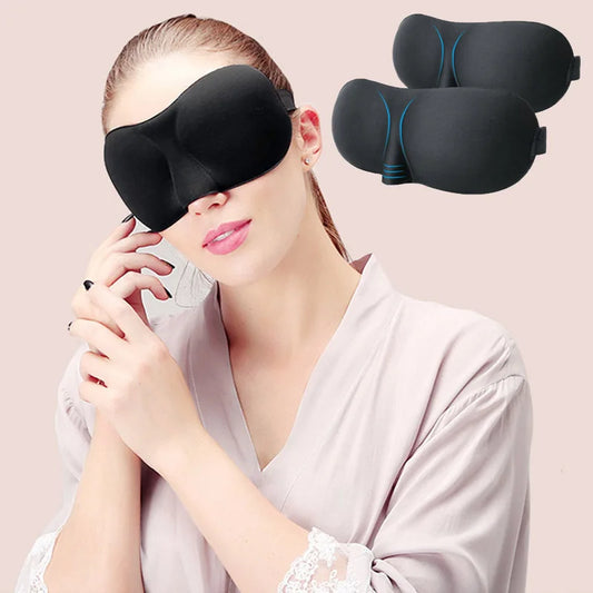 Ultieme 3D Slaapmasker: Luxe Oogcomfort voor Volledige Lichtblokkade - Perfect voor Reizen, Ontspanning en Rustige Slaap!