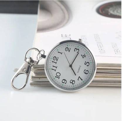 Charmante Vintage Pocket Watch Sleutelhanger Afstandsbediening Klok – Perfect voor Studenten en Medische Professionals!