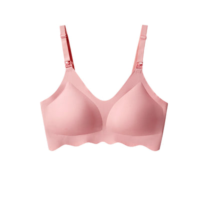 Ultimate Comfort Dames Naadloze en Ademend Ultra-Dunne Borstvoedingsbeha met Afneembare Kenmerken