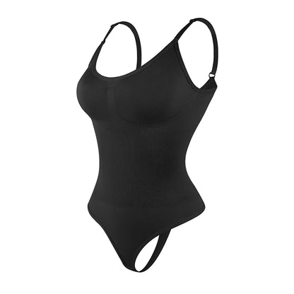 Luxe Verzachtende Bodysuit Shapewear voor Vrouwen – Volledige Lichaamsvormer met Stringontwerp, Zachte Sculptuur voor een Slanker Silhouet en Verbeterd Comfort