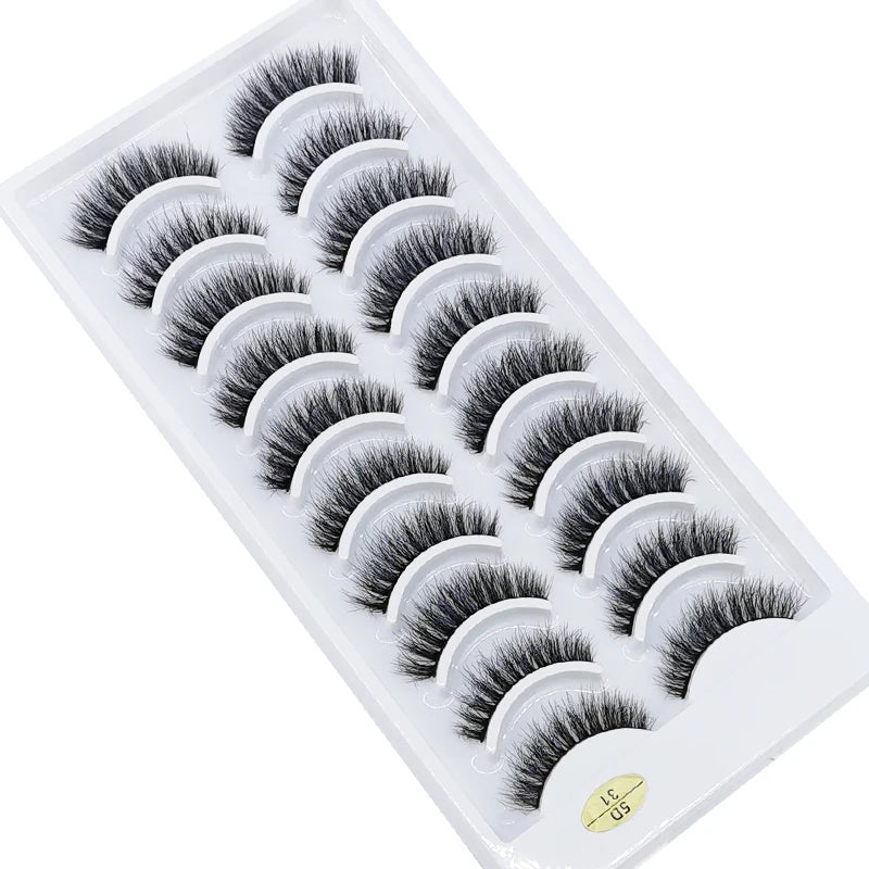 Verhoog je uitstraling met 10 paar luxe natuurlijke lange 3D nerts valse wimpers - Perfect voor make-up liefhebbers!