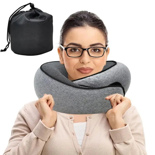 Comfortabele Reis Neksteun - Slakkenstijl Geheugenfoam U-Vormige Steun voor Perfect Ontspannen Reizen - Verstelbaar en Draagbaar voor Zacht Slapen Altijd!