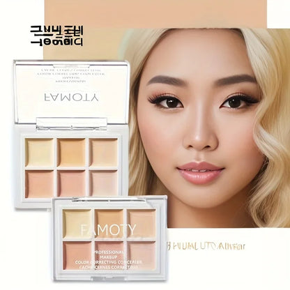 Negen-Tinten Concealer voor Vlekkenacne, Donkere Kringen en het Oplichten van de Huidtoon - Langdurige Formule!