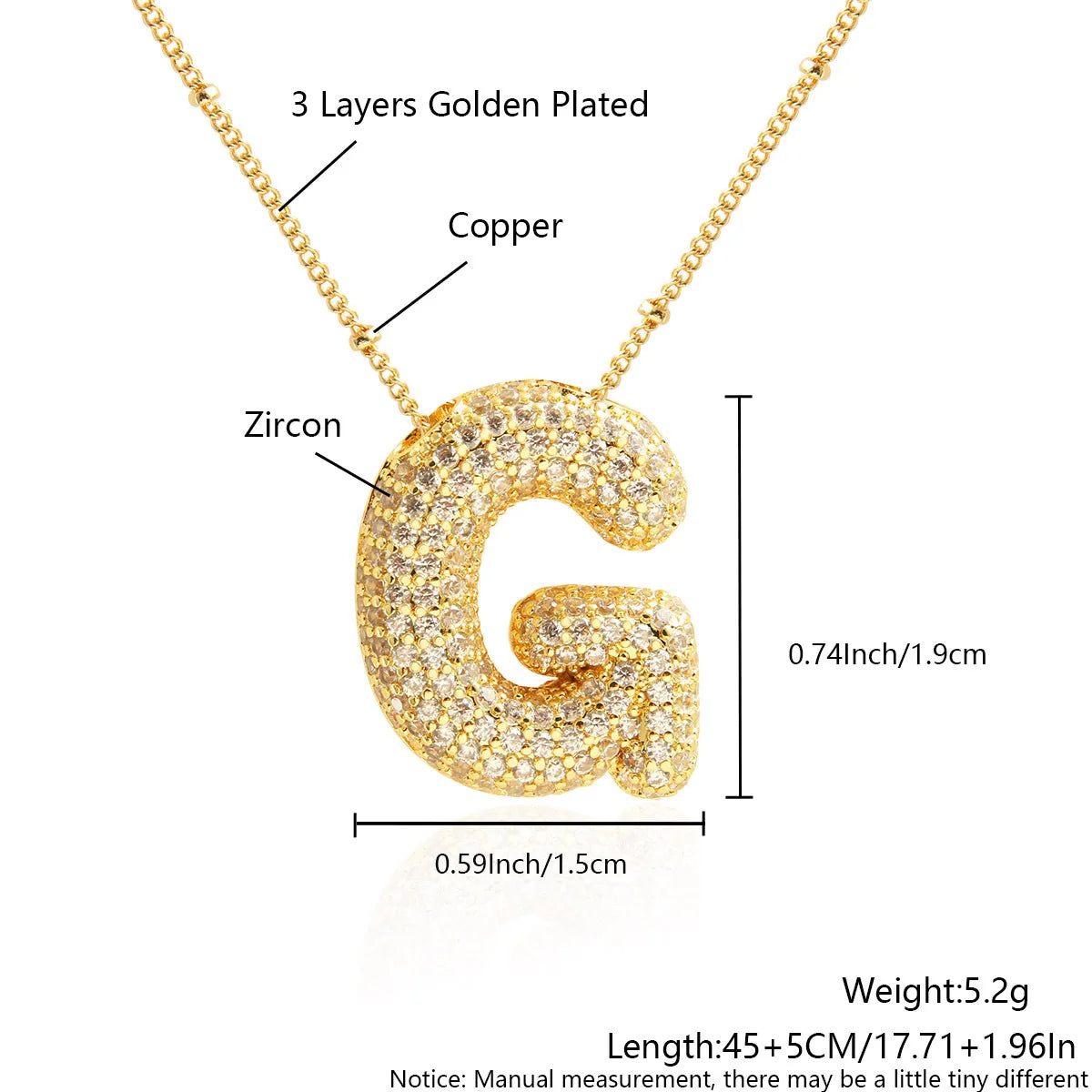Prachtige Luxe Zirkon Kristal 26 Engelse Letters RVS Kettingen voor Vrouwen – Trendy Choker Ketting Sieraden Groothandel