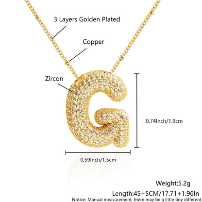 Prachtige Luxe Zirkon Kristal 26 Engelse Letters RVS Kettingen voor Vrouwen – Trendy Choker Ketting Sieraden Groothandel