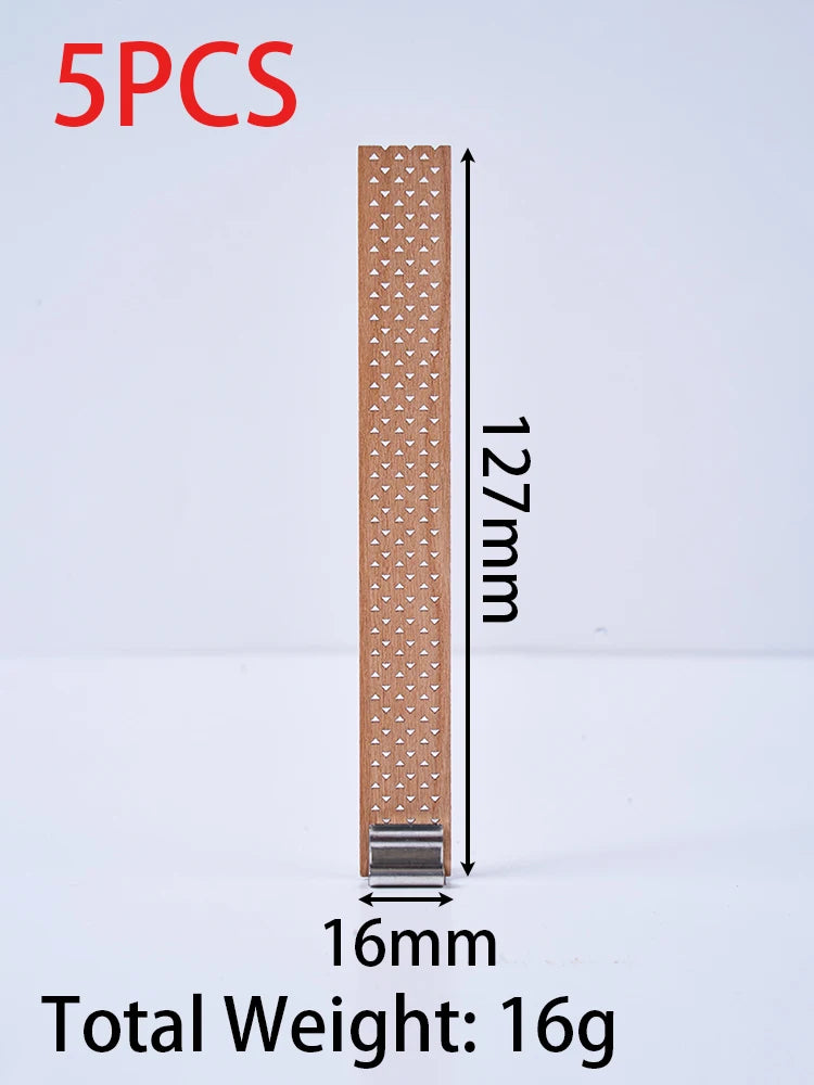 Smokeless Wood Candle Wicks with Metal Clips Multiple Sizes Wooden Wicks for Soy Wax DIY Candle Making