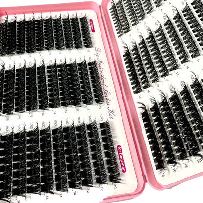 Adembenemende 570/640 stuks Individuele Cluster Wimpers - Dikke & Fluffy 30D/100D Mix Lengte voor Perfecte Doe-Het-Zelf Extensions!