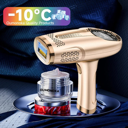 Revolutionair IPL Laser Haarverwijderingsapparaat – Dubbel-functionele Haarsnijder & Vibrerende Scheerapparaat voor Mannen en Vrouwen, Perfect voor Gezichtshaarverwijdering!