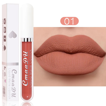 CmaaDu 18 Matte Mist Lip Glaze - Langdurige Waterproof Hydraterende Lipgloss voor een Natuurlijk Gezonde Glimlach