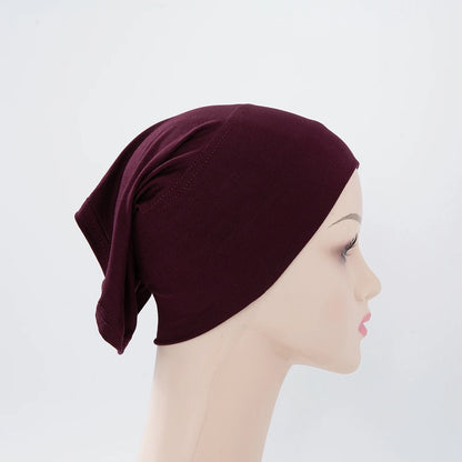 Chic en Stijlvol 56-Kleurige Vrouwen Binnen Hijab Tube Muts - Premium Bamboe Jersey Onderheadscarf voor Moslim Mode