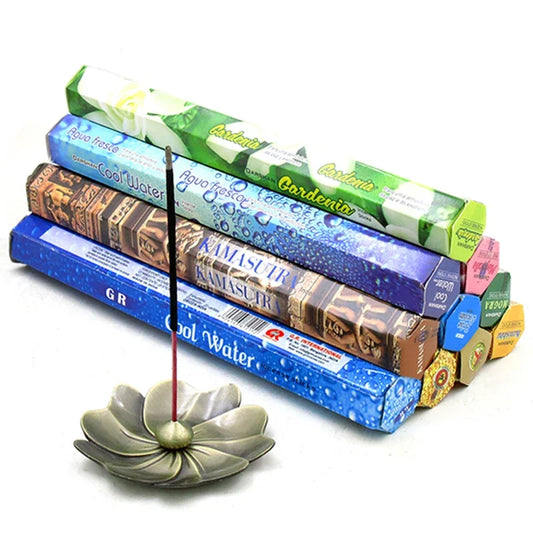 20 Sticks van Exquisite Indiase Wierook – Energizing White Sage, Kalmerende Lavendel, Verfrissende Zee Bries & Aromatische Liefde – Perfect voor Meditatie, Yoga en het Purificeren van je Ruimte!