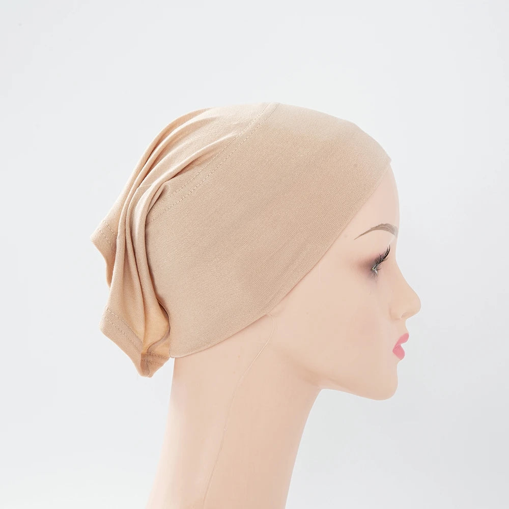 Chic en Stijlvol 56-Kleurige Vrouwen Binnen Hijab Tube Muts - Premium Bamboe Jersey Onderheadscarf voor Moslim Mode