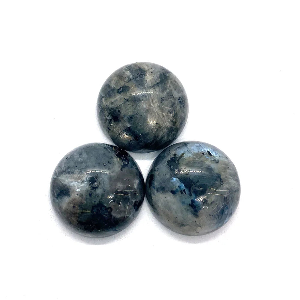 Round Natural Stone Cabochons 4-25mm Flat Back Gemstone Cabs 10pcs for Jewelry Making Rings Earrings Pendants