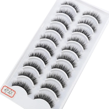Verhoog je uitstraling met 10 paar luxe natuurlijke lange 3D nerts valse wimpers - Perfect voor make-up liefhebbers!