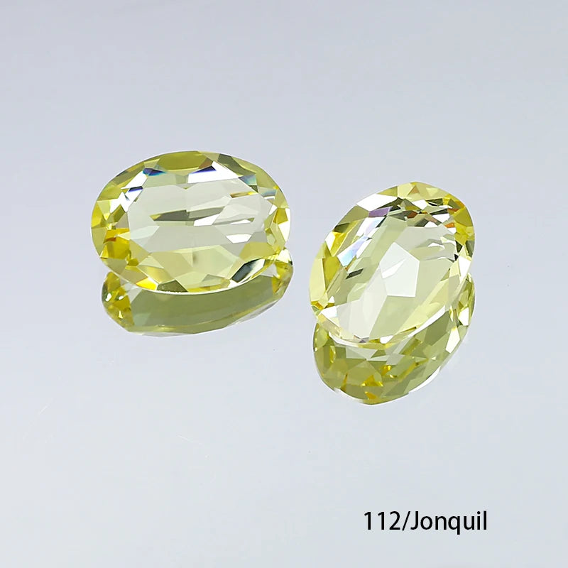 Oval K9 Crystal Pointback Rhinestones 10x14mm 13x18mm Glass Fancy Stones for Jewelry Making Nail Art Garment Decor