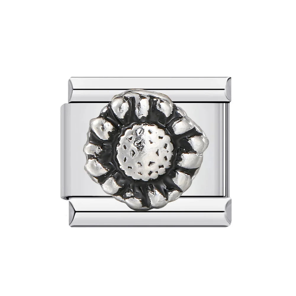 Italian Charm Evil Eye Link 9mm Stainless Steel Devil Eye Y2K Bracelet Jewelry Making Supply