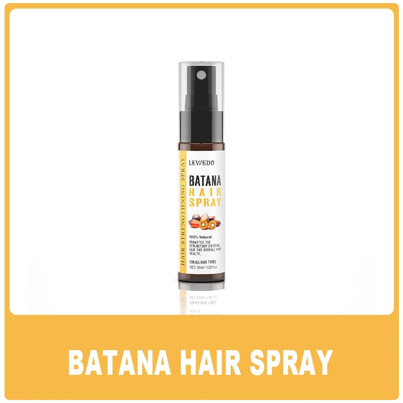 Voedende Batana Haar Groei & Verdikkingsspray - 30ml Hydraterende Behandeling voor Sterker, Gezonder Haar en Haaruitvalpreventie