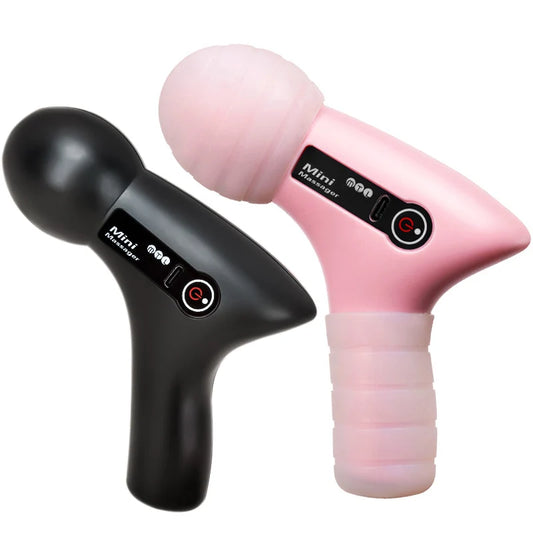 Ultieme Diepe Weefsel Massagepistool - USB Oplaadbaar, Draagbare Volledige Lichaams Spierontspanning, 4-Snelheid Verstelbare Fascie Massageapparaat in Chic Roze en Zwart