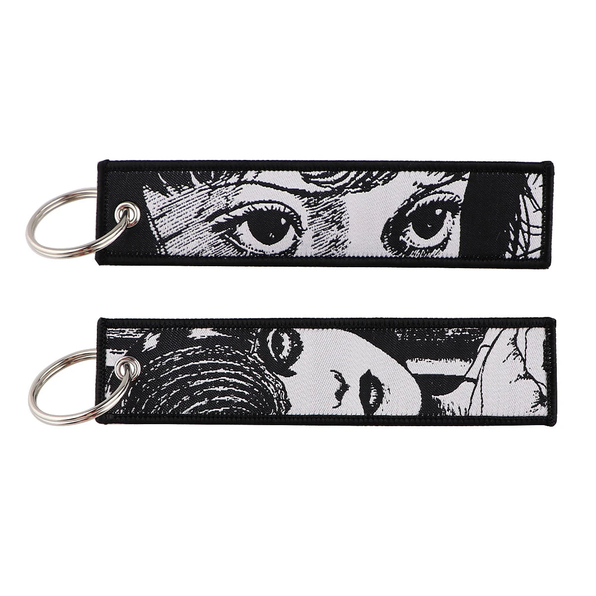 Stijlvolle Japanse Anime Geborduurde Sleutelhangers – Perfecte Sleuteltags voor Motorfietsen, Auto's en Rugzakken – Trendy Sleutelhanger Cadeaus voor Vrienden!