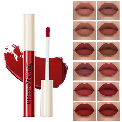 Velvet Matte Vloeibare Lipstick - Waterdicht, Langdurig, Overdrachtsbestendig, Niet-Plakkerig voor Perfecte Draagduur gedurende de Hele Dag