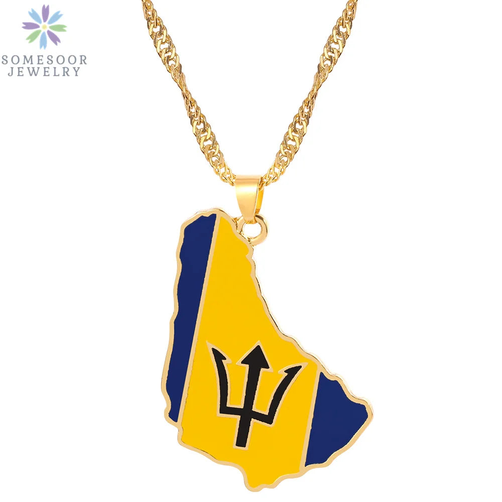 Stijlvolle SOMESOOR Afrikaanse nationale vlag ketting - Vier Nigeria, Ghana en Jamaica met hip-hop emaille hanger kettingjuwelen - Perfect cadeau voor vrouwen