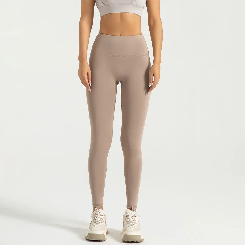 Stijlvolle Hoge Zwarte Leggings voor Vrouwen – T-Line Vrij, Heuplift, Buikcompressie, Perfect voor Yoga en Hardlopen!