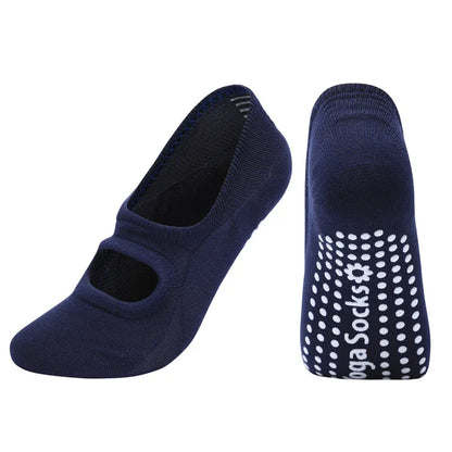 Antislip silicone yogasokken voor vrouwen - Maat EU 35-42, perfect voor Pilates, binnendans en fitness in de sportschool.