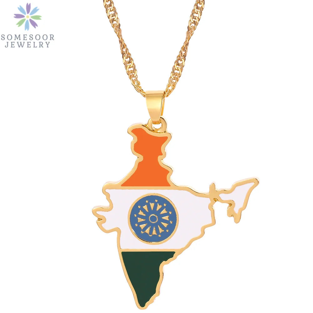 Stijlvolle SOMESOOR Afrikaanse nationale vlag ketting - Vier Nigeria, Ghana en Jamaica met hip-hop emaille hanger kettingjuwelen - Perfect cadeau voor vrouwen