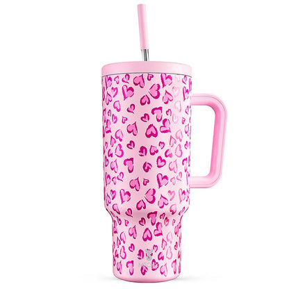 Meoky 40oz RVS Reistumbler - Stijlvolle Multi-Prints, Lekvrij Ontwerp, Perfect voor Koffie, Water en Cadeaus voor Onderweg!