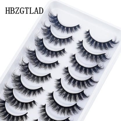 Verhoog je uitstraling met 10 paar luxe natuurlijke lange 3D nerts valse wimpers - Perfect voor make-up liefhebbers!