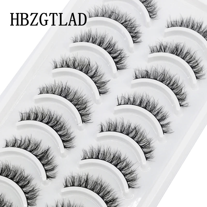 Verhoog je uitstraling met 10 paar luxe natuurlijke lange 3D nerts valse wimpers - Perfect voor make-up liefhebbers!