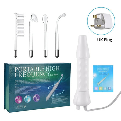 Revolutionaire Draagbare Hoge Frequentie & Microcurrent Schoonheidsapparaat voor Acnebehandeling en Stralende Huid