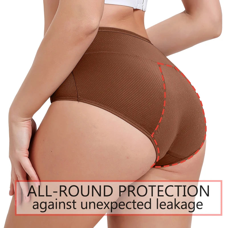 Ultra-absorberende 3-laags menstruatieonderbroek voor ultiem comfort - Ademend, waterdichte slips perfect voor zwangerschap en incontinentie