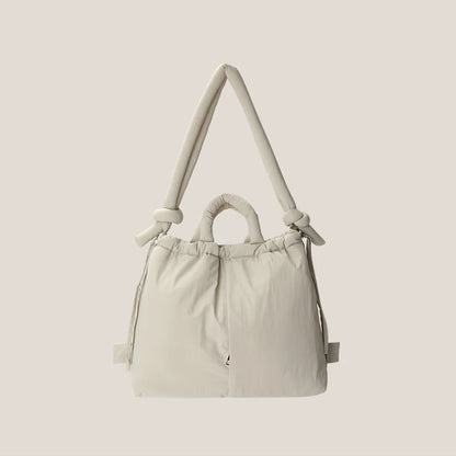 Chic Nylon Gevoerde Tas voor Vrouwen - Stijlvolle Zachte Puffer Schouder- en Crossbody Handtassen met Vintage Flair en Voldoende Ruimte 2023