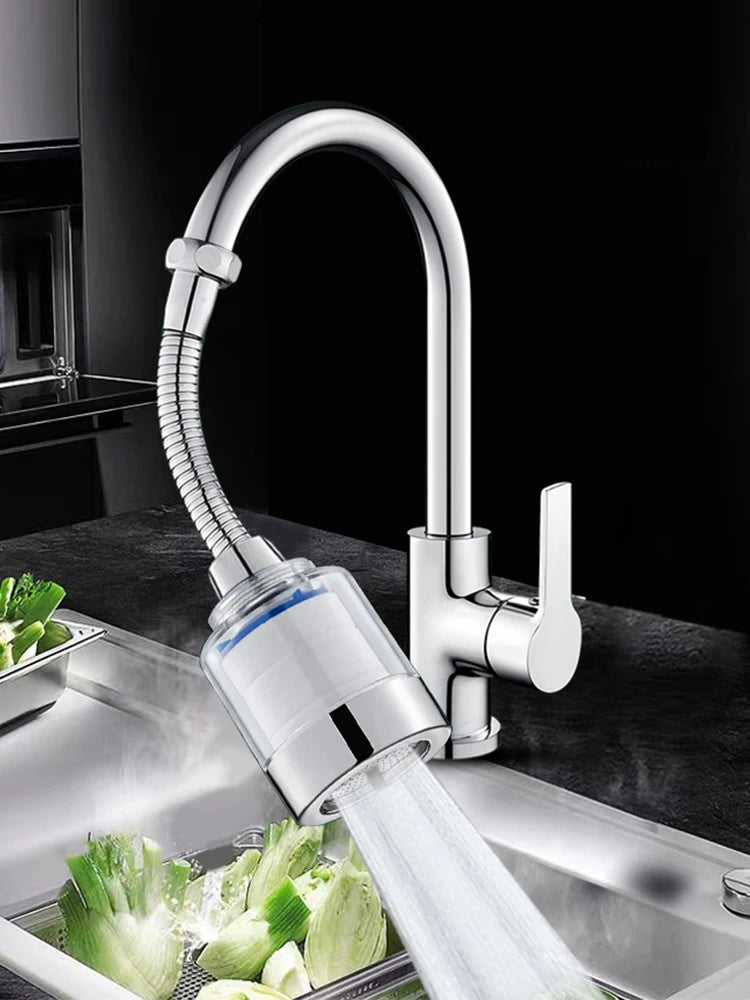 360° Universele Kraan Waterfilter - Hoch-Efficiënte, Verwijderbare Cartridge voor Keuken en Badkamer Purificatie