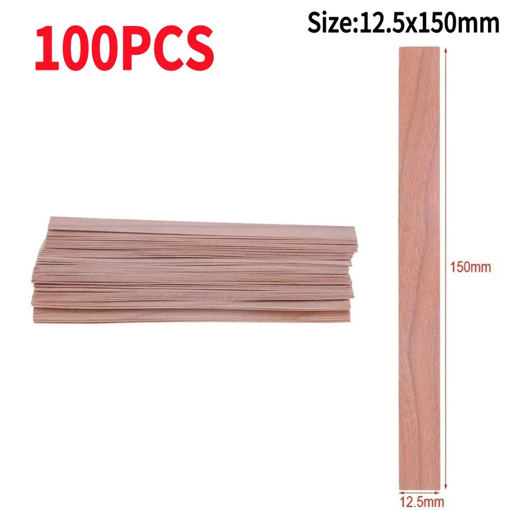 Wooden Candle Wicks Smokeless Wood Wick Strips for Soy Wax Candles DIY Candle Making Supplies
