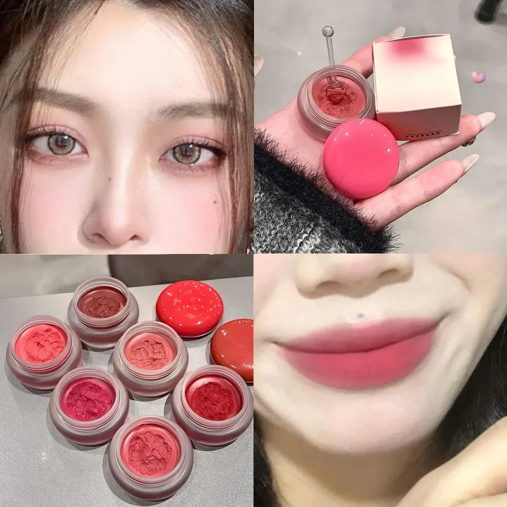 Luxe Matte Lip Mud Blush - Veelzijdige Waterdichte Kleilippenstift voor Indrukwekkende, Langdurige Kleur! Niet-plakkerige Bekergemiddelde Formule in Stralende Rode Tint - Mousse Cosmetics voor Prachtige Lippen!