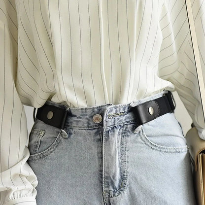 Veelzijdige Elastische Tailleband zonder Gesp voor Jeans en Jurken - Comfortabel, Geen Bult, Gemakkelijk te Gebruiken voor Zowel Mannen als Vrouwen!