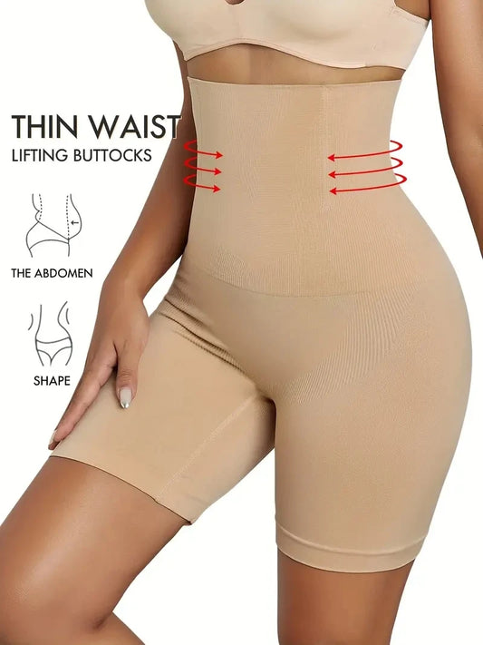 Sculpting Hoge Taille Controle Boyshorts voor Ultimatieve Buik- en Bilversteviging - Dames Shapewear voor een Perfecte Figur
