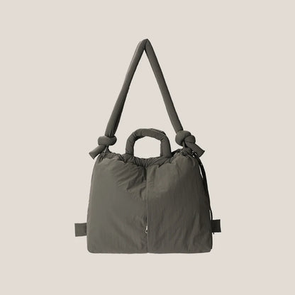 Chic Nylon Gevoerde Tas voor Vrouwen - Stijlvolle Zachte Puffer Schouder- en Crossbody Handtassen met Vintage Flair en Voldoende Ruimte 2023