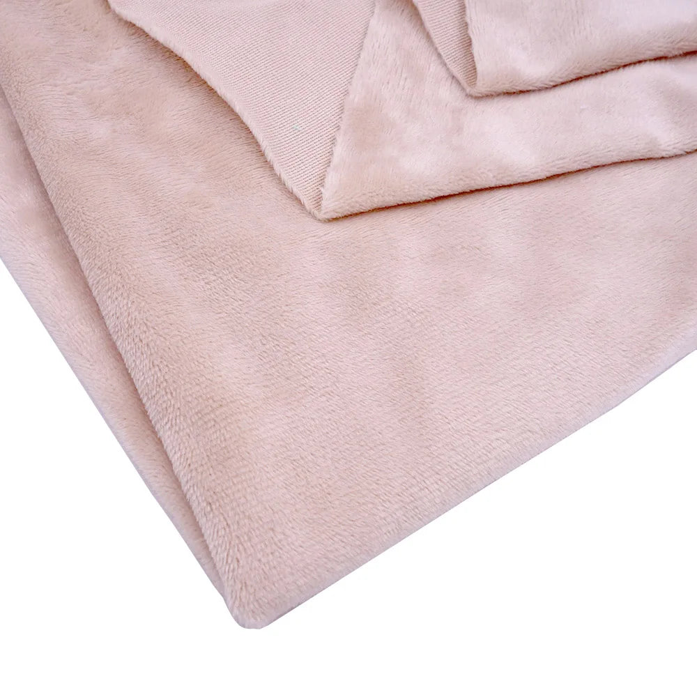 Super Soft Plush Minky Fabric Solid Color Fleece for Dolls Toys DIY Sewing Patchwork Home Textile