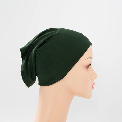 Chic en Stijlvol 56-Kleurige Vrouwen Binnen Hijab Tube Muts - Premium Bamboe Jersey Onderheadscarf voor Moslim Mode