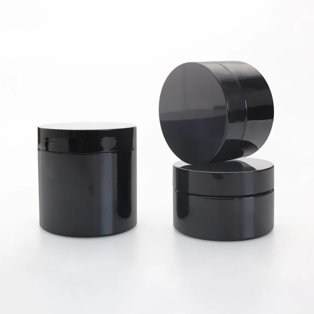 50ml 100ml 200ml 250ml Empty Cream Jar with Lid Plastic Makeup Cream Bottle Facial Mask Pomade Cosmetic Container Refillable