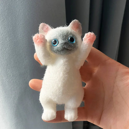 Schattige Extra Grote Flocking Kat Stressverlichting Speelgoed - Perfect Sensory Fidget voor Kinderen en Volwassenen! Ideaal voor Angsten en Ontspanning, Knijp je Zorgen Weg!