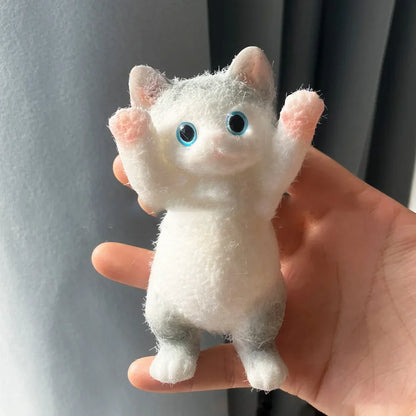 Schattige Extra Grote Flocking Kat Stressverlichting Speelgoed - Perfect Sensory Fidget voor Kinderen en Volwassenen! Ideaal voor Angsten en Ontspanning, Knijp je Zorgen Weg!