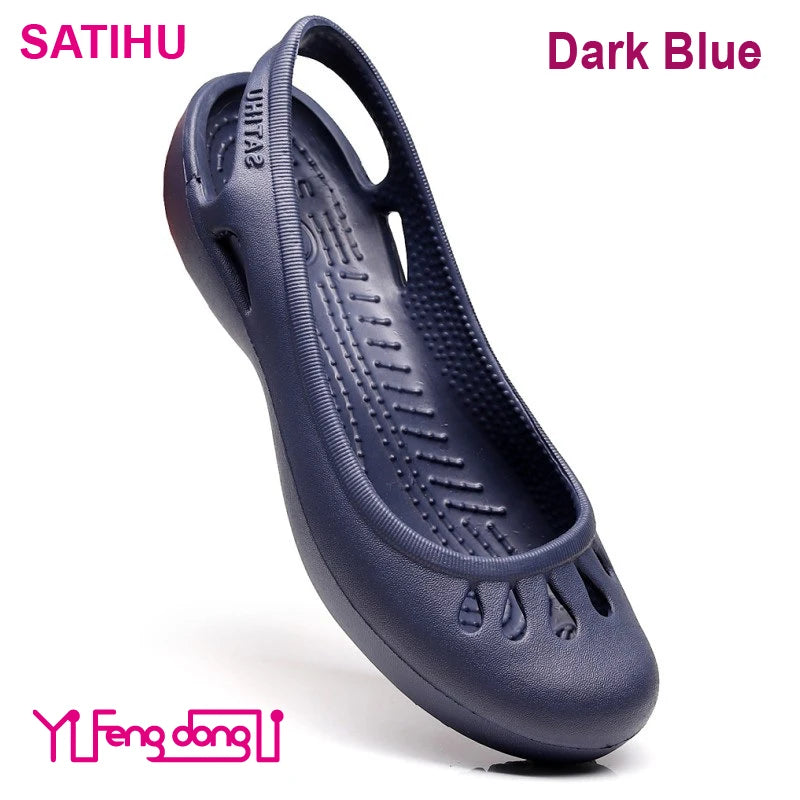 Dames Zomer Satihu Gecertificeerde Lichtgewicht Antislip Klompen Sandalen – Perfect voor Verpleegkundigen, Buitensporten en Stranddagen!