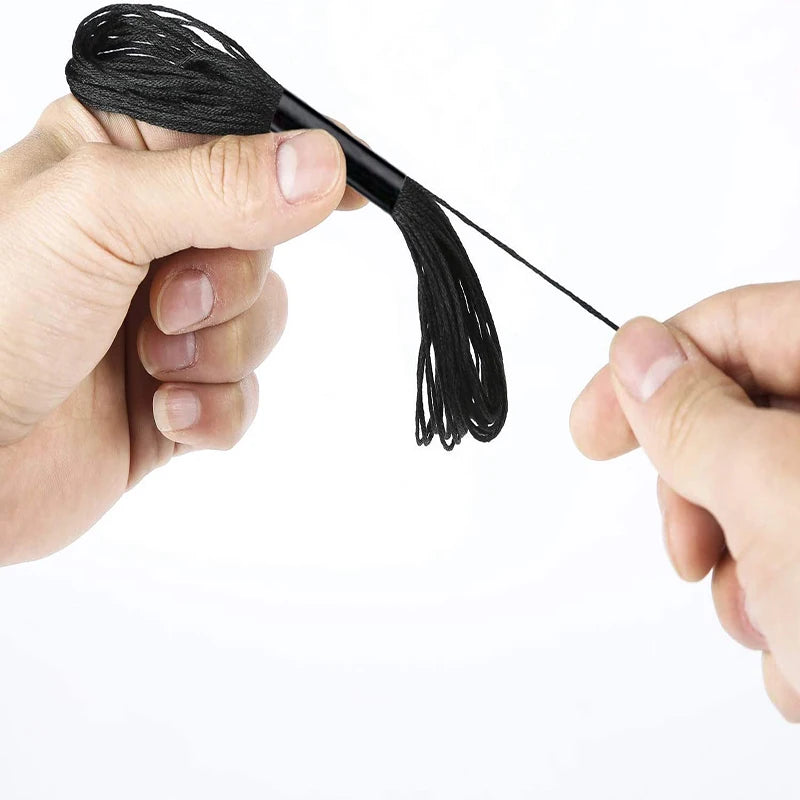 Fil à broder noir et blanc 24 échevettes point de croix couture broderie DIY loisirs créatifs